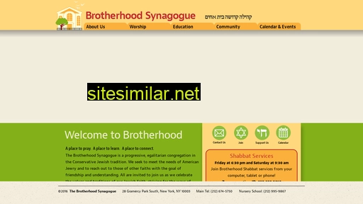 brotherhoodsynagogue.org alternative sites
