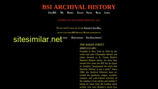 Bsiarchivalhistory similar sites
