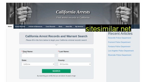 Californiaarrests similar sites