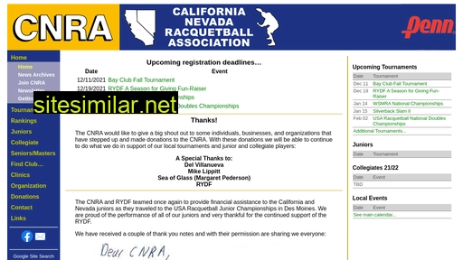 californianevadaracquetball.org alternative sites