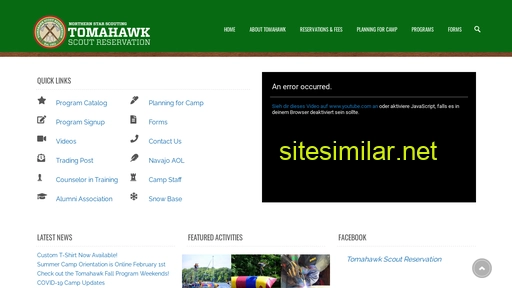 camptomahawk.org alternative sites