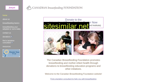 canadianbreastfeedingfoundation.org alternative sites