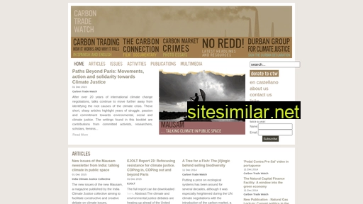 carbontradewatch.org alternative sites