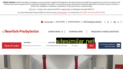 careers.nyp.org alternative sites