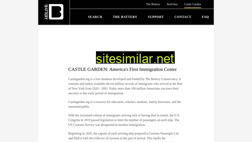 castlegarden.org alternative sites