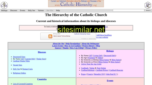 catholic-hierarchy.org alternative sites