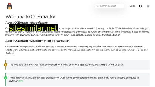 Ccextractor similar sites
