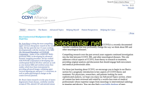 ccsvi.org alternative sites