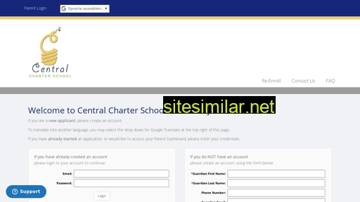 centralcharterschoolenrollment.org alternative sites
