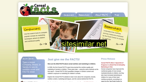 cerealfacts.org alternative sites