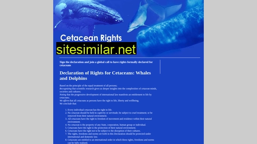 cetaceanrights.org alternative sites