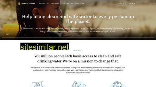 charitywater.org alternative sites