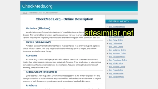 checkmeds.org alternative sites