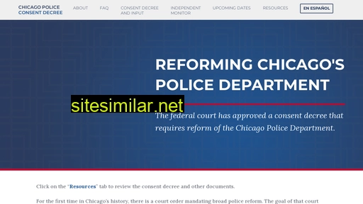 chicagopoliceconsentdecree.org alternative sites