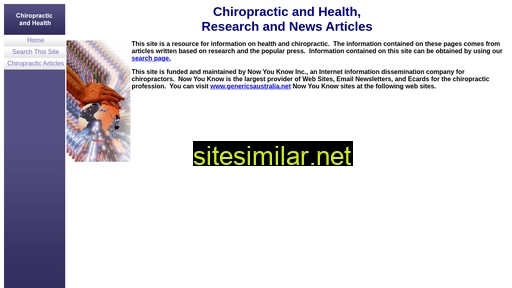 Chiropracticresearch similar sites