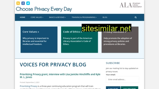 Chooseprivacyeveryday similar sites