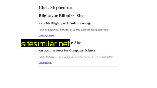 chrisstephenson.org alternative sites