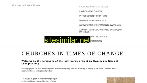 Churchesintimesofchange similar sites