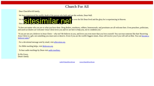churchforall.org alternative sites