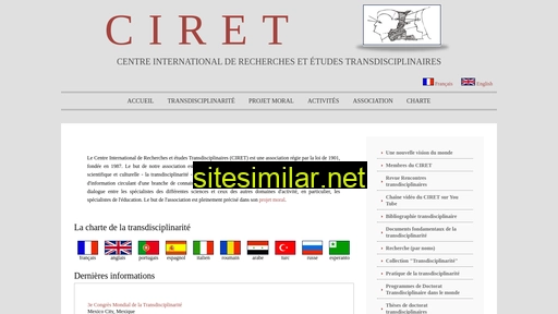 ciret-transdisciplinarity.org alternative sites