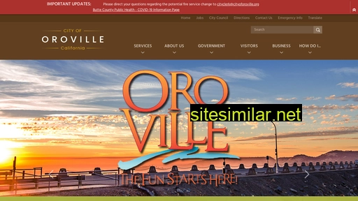 cityoforoville.org alternative sites