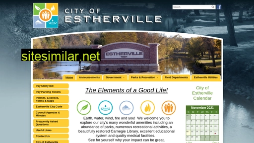 cityofestherville.org alternative sites