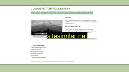 Cloudsplitter similar sites
