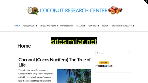 coconutresearchcenter.org alternative sites