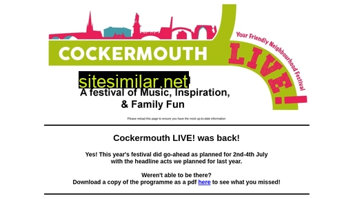 cockermouthfestival.org alternative sites