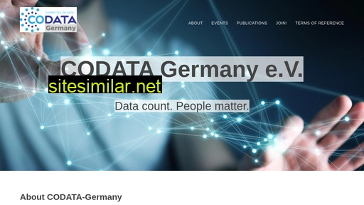 Codata-germany similar sites