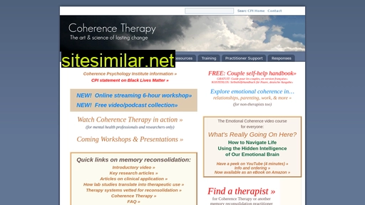 coherencetherapy.org alternative sites