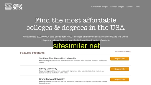 collegeaffordabilityguide.org alternative sites
