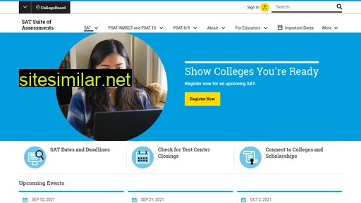 collegereadiness.collegeboard.org alternative sites