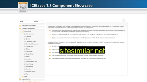 component-showcase.icesoft.org alternative sites