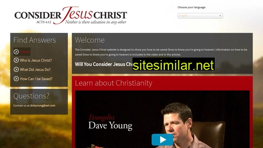 considerjesuschrist.org alternative sites