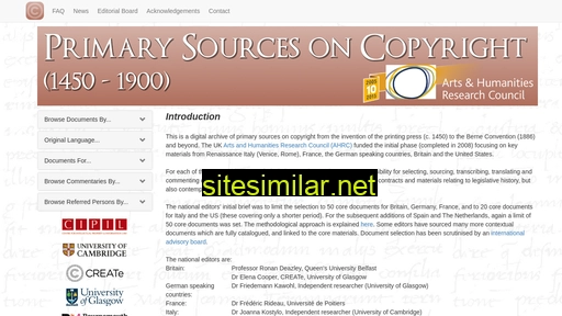 copyrighthistory.org alternative sites