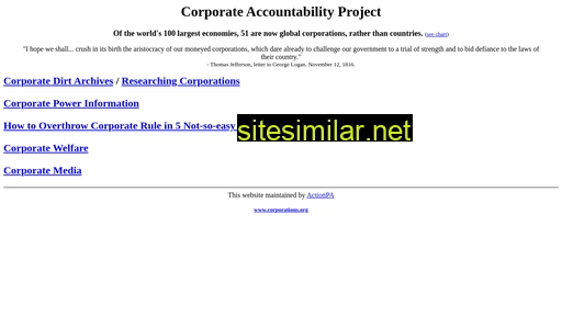 corporations.org alternative sites