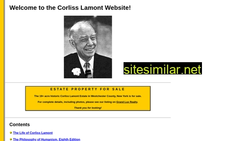 corliss-lamont.org alternative sites