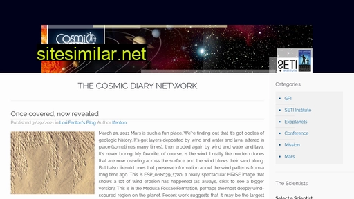 cosmicdiary.org alternative sites