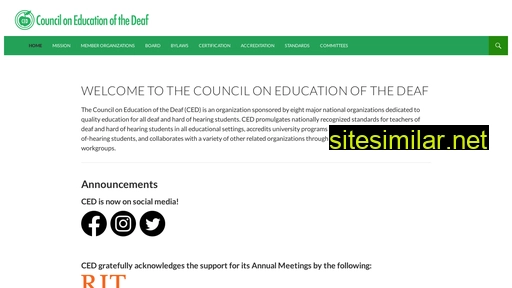 councilondeafed.org alternative sites