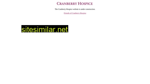 cranberryhospice.org alternative sites