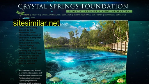 crystalspringsfoundation.org alternative sites