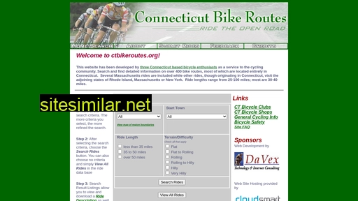 Ctbikeroutes similar sites