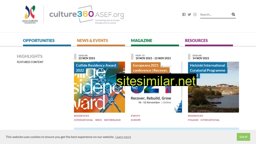 culture360.asef.org alternative sites