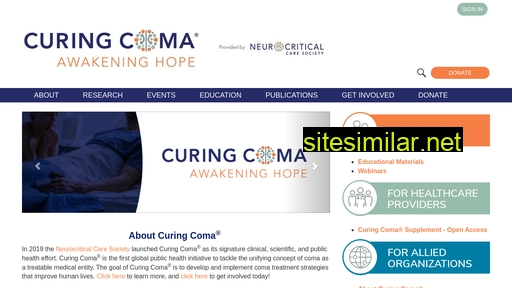 curingcoma.org alternative sites