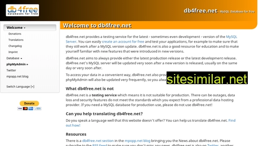 db4free.org alternative sites