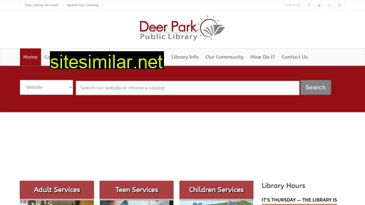 deerparklibrary.org alternative sites
