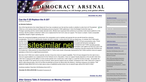 democracyarsenal.org alternative sites
