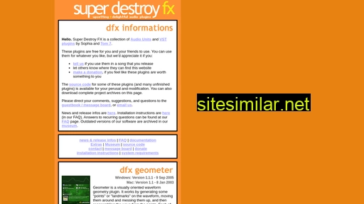 destroyfx.org alternative sites