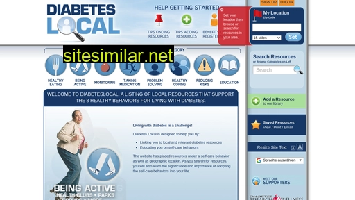 diabeteslocal.org alternative sites